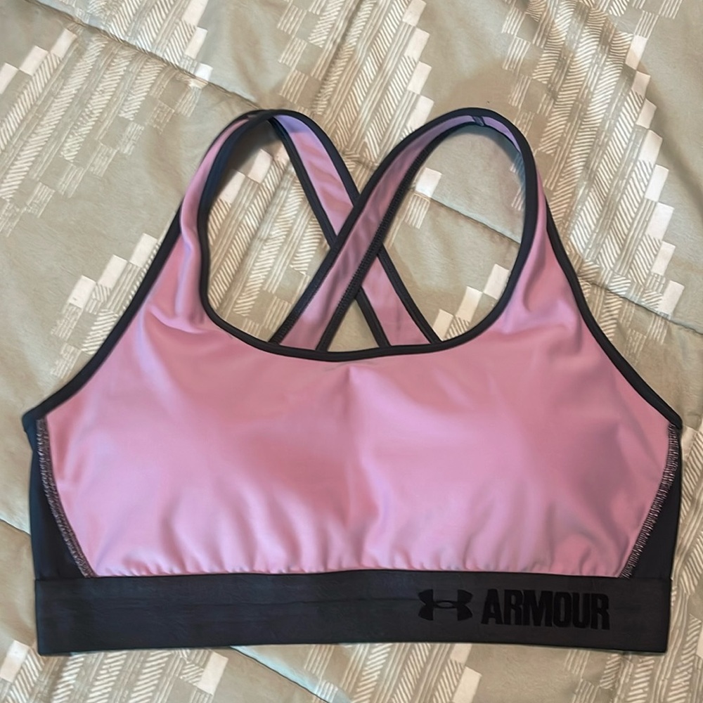 Under Armour Mid Crossback Sports Bra
